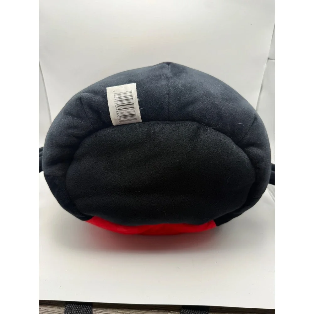 Squishmallows Bella the Spider Halloween Treat Pail Black Red Plush Bucket New